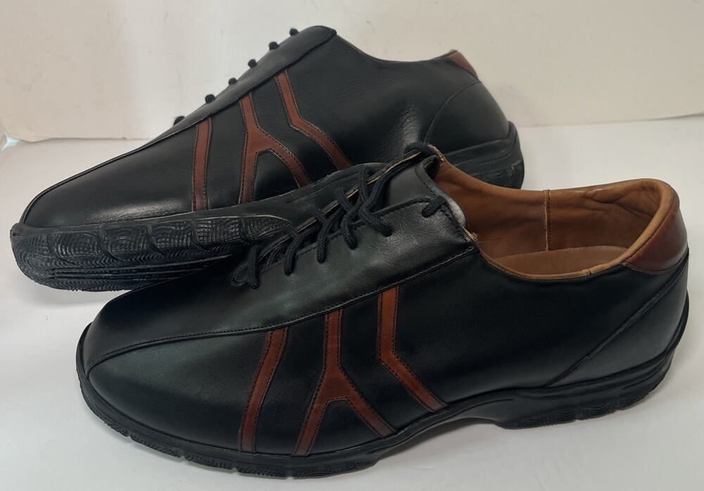 ALLEN EDMONDS TRAVELER TWO TONES BLACK & BROWN OXFORD Made In USA Men’s 11.5 3E